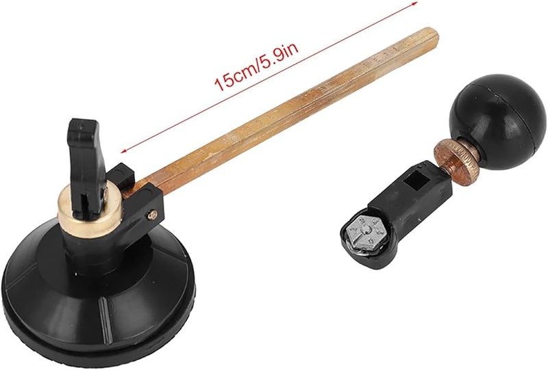 Professional Glass Cutter with Suction Cup Transparent Scales 30cm for Amateurs and Experts - Image 3