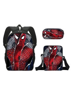 Spider-Man Spiderman Three-Piece Cartoon Backpack For Primary School Students 29*42*16cm 