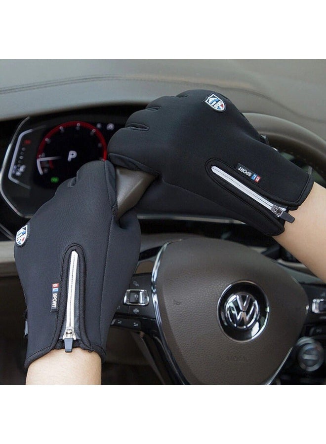 Full Safety Gloves with Touch RSSPURTT 1903 - Motorcycles / Scooters - Black - Image 1
