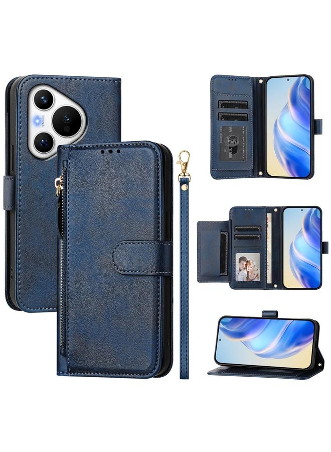 S-TOP Case For Huawei Pura 70 Multi-Card Slots Zipper Wallet Leather Phone Case - Image 1