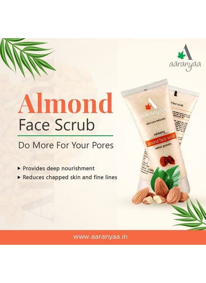 Aaranyaa - Face Scrub With Almond & Walnut (100Gm) ; Exfoliate Scrub ; Blackhead Whitehead Dead Skin Remover Detan ; Face Scrub For Women & Men - Image 1