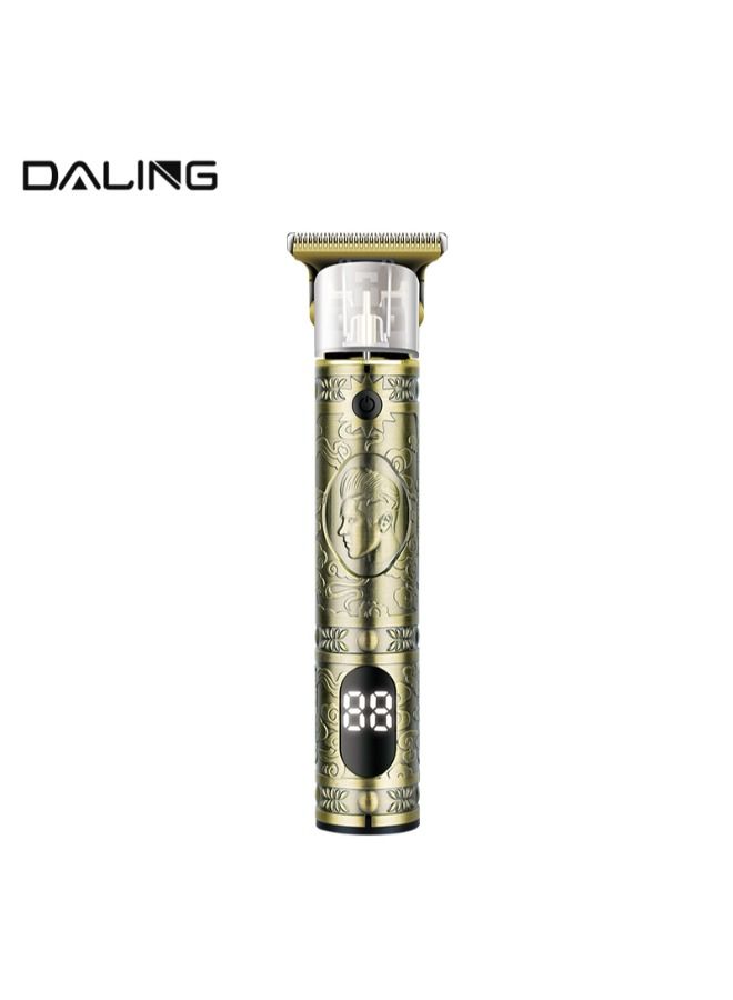 Daling مقص شعر للرجال قابل لإعادة الشحن مع شاشة LCD ومشذب لحية وماكينات حلاقة كهربائية مجموعة قص الشعر من ألياف الكربون للرجال قابلة لإعادة الشحن لاسلكيًا - Image 4