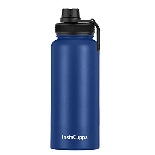 InstaCuppa Thermos Bottle 1000 mL, Double-Wall Thermos Flask, Vacuum Insulated Stainless Steel | Retains Hot and Cold Temperatures, Navy - Image 1
