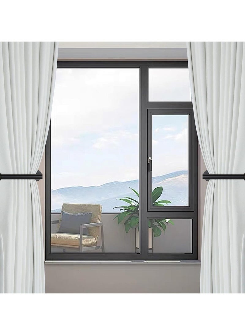 قطعتان من اربطة الستائر اللاصقة بدون ثقب (اسود) - Image 5