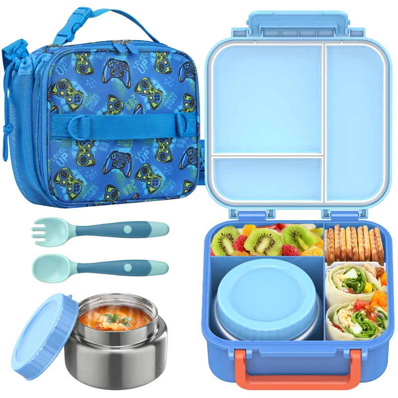 JOOPETALK Kids Bento Box Set-blue - Image 1