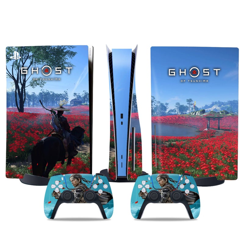 PS5 Disc Edition Sticker PS5 Digital Edition Console Controller Film Ghost of Tsushima Support Drop Shipping Frosted