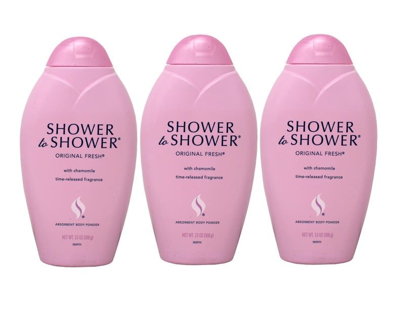 SHOWER TO SHOWER Body Powder Original Fresh 13 oz Pack of 3