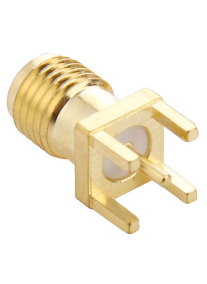 BURAQ 10 PCS Gold Plated SMA Female Panel Mount PCB Square Equally RF Connector Adapter  - Image 3
