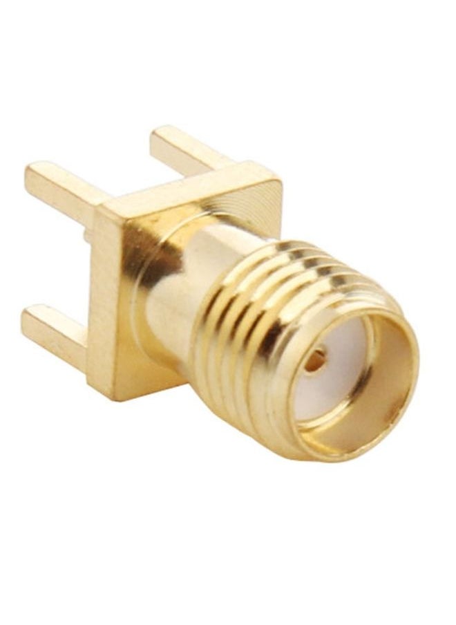 BURAQ 10 PCS Gold Plated SMA Female Panel Mount PCB Square Equally RF Connector Adapter  - Image 2