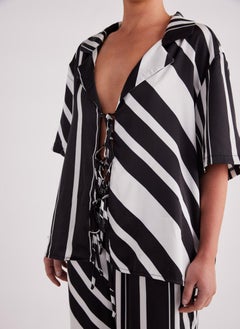 SNDYS Striped Button Down Shirt  - Image 1