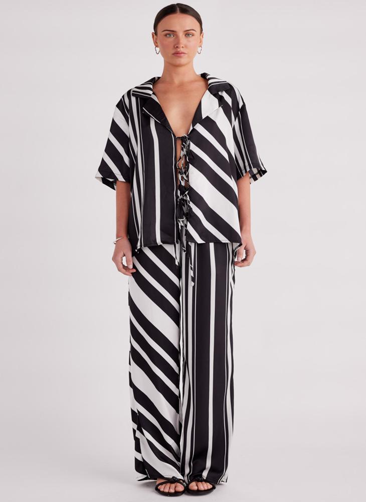 SNDYS Striped Button Down Shirt  - Image 4