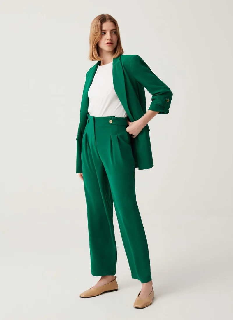 Ovs High-rise trousers with darts