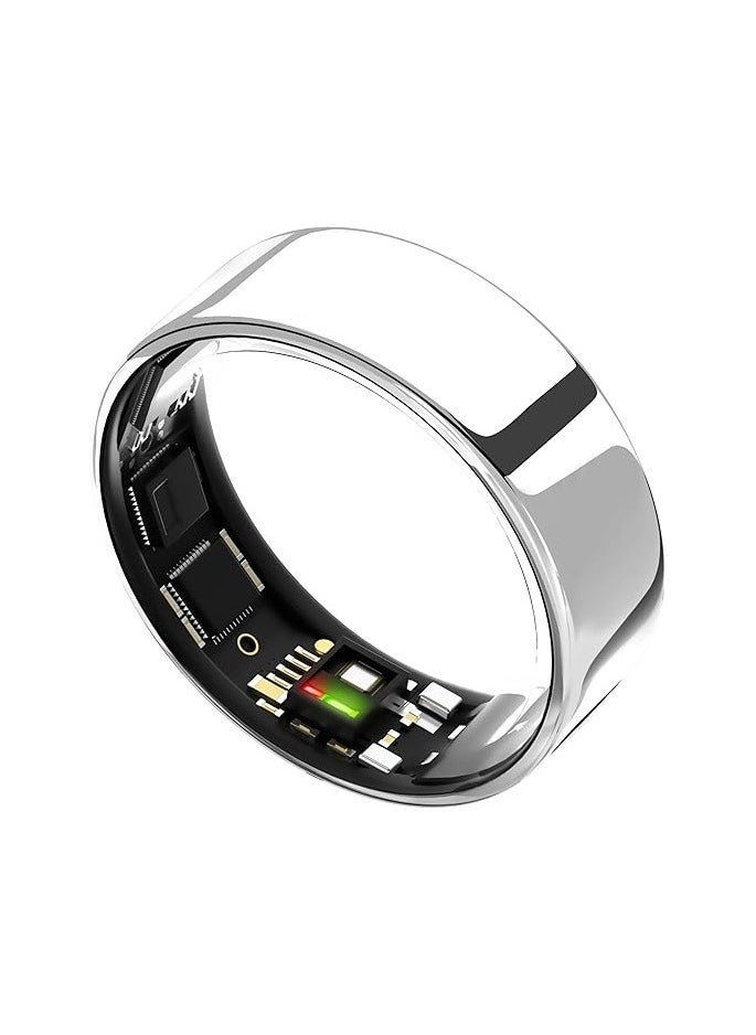 التراهيومان ULTRAHUMAN Ring AIR - جهاز تتبع النوم واللياقة البدنية، خاتم ذكي للنساء والرجال، بدون رسوم تطبيق للميزات القياسية (مقاس 8)  - Image 1