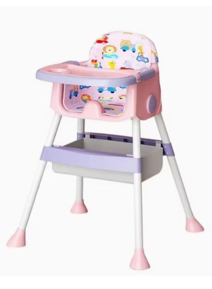 FULL JOY Adjustable Multifunctional Portable Foldable Dining Highchair With Removable Tray,92*66*61  cm - Image 1