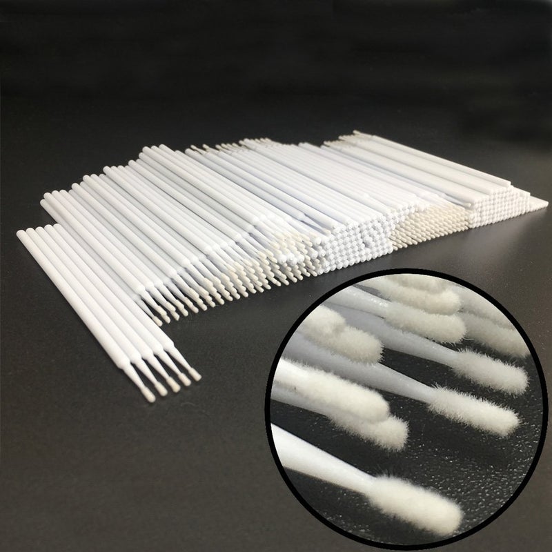 Disposable Micro Applicator Brushes Dental Brush for OralEyelash Extensions Makeup 400pcs White