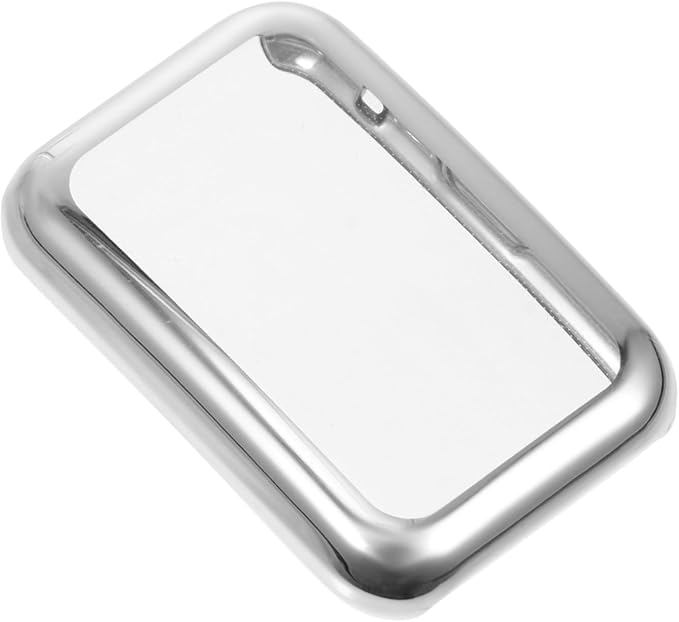 Full Coverage TPU Case For Watch Fit Elegant Design Scratchproof Dustproof Easy To Charge Silver 4 5x3 2cm - Image 1