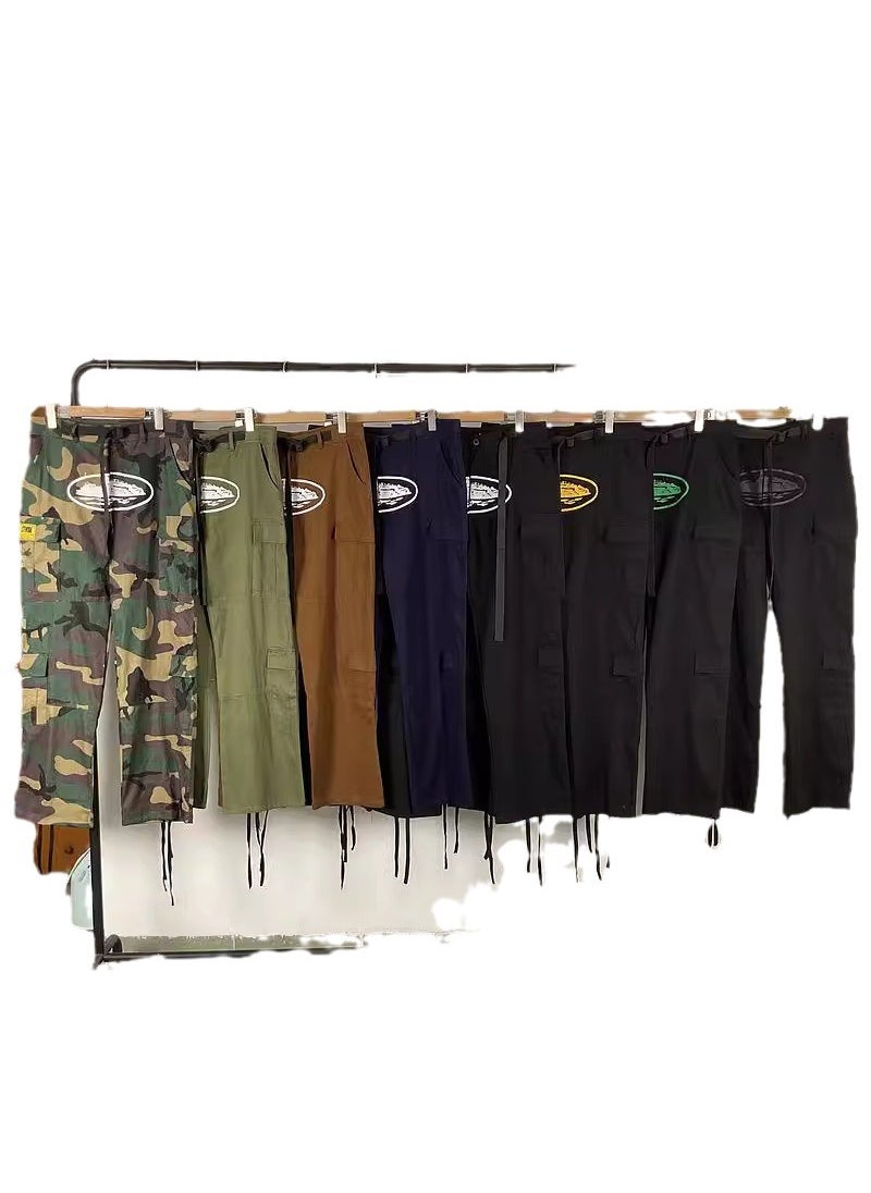 Generic - Corteiz Devil Island Cargo Pants Unisex Loose Fit Camouflage - Image 1