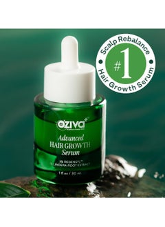 OZiva Advanced Hair Growth Serum with 3% Redensyl & 1% Lindera Root Extract | Balances Scalp Microbiome | Scientist Formulated with Pure Plant Actives | No side effects | 30ml (Pack 2)  - Image 2