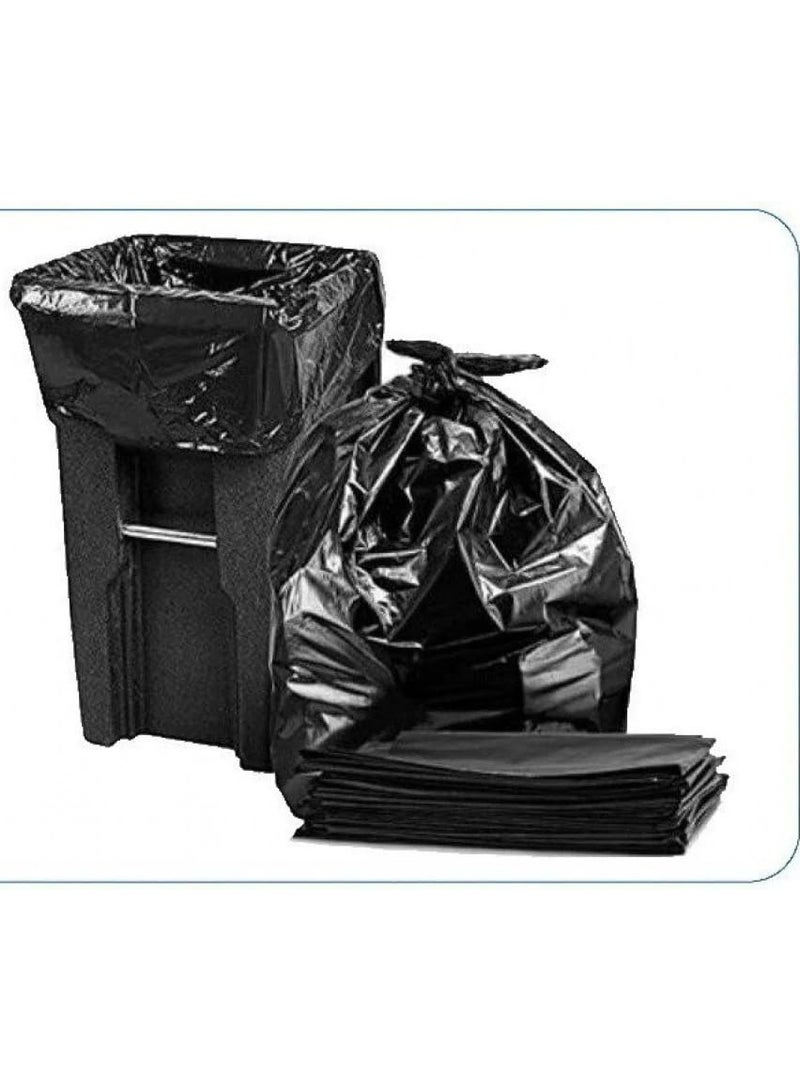 Saber Interactive 50 gallon black waste bags, 10 kg, 10 ties - Image 2