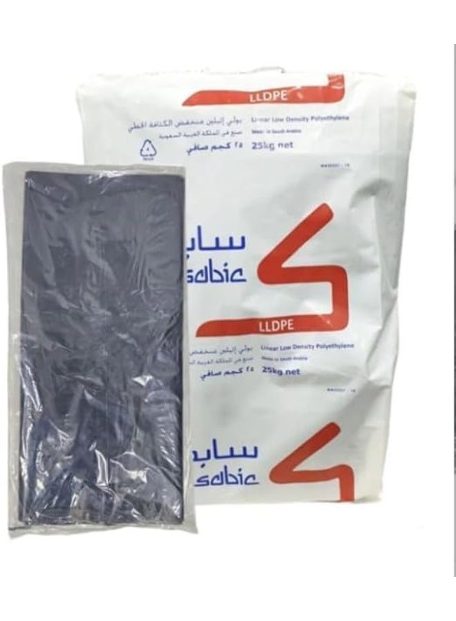 Saber Interactive 50 gallon black waste bags, 10 kg, 10 ties - Image 1