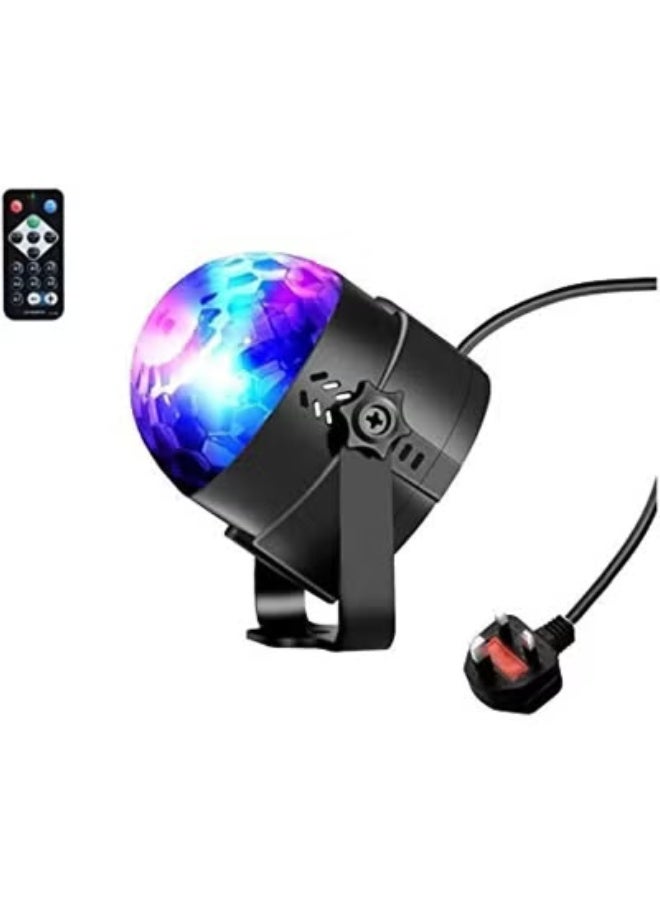 ELTRAZONE Sound Activated Rotating Disco Ball Party Light | 3W RGB LED Strobe Light for Home, KTV, Wedding, Christmas & Stage Shows | Colorful Lighting Effect  - Image 3