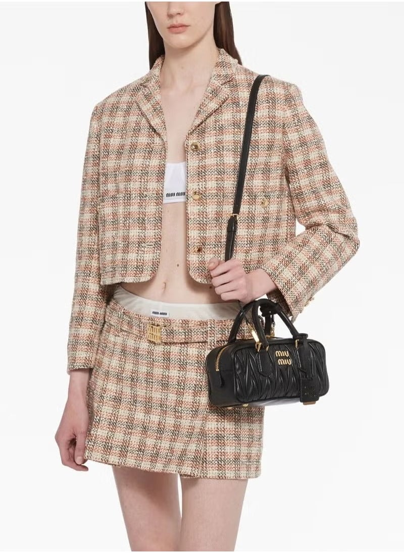Miu Miu Miu Miu Small Arcadie Top Handle Bag in Matelassé Nappa Leather Crossbody Shoulder  - Image 3
