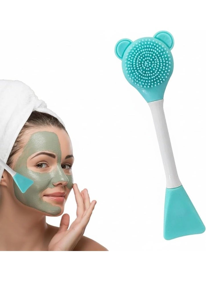 Bear Shape Silicone Face Wash Brush – Gentle Deep Cleansing & Easy Mask Application Tool for Smooth Skin - Image 1
