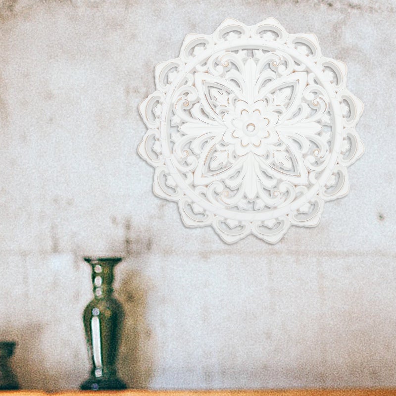 Flower Wall Art Household Rustic Farmhouse Wall Art Wood Wall Art Panel - Image 5