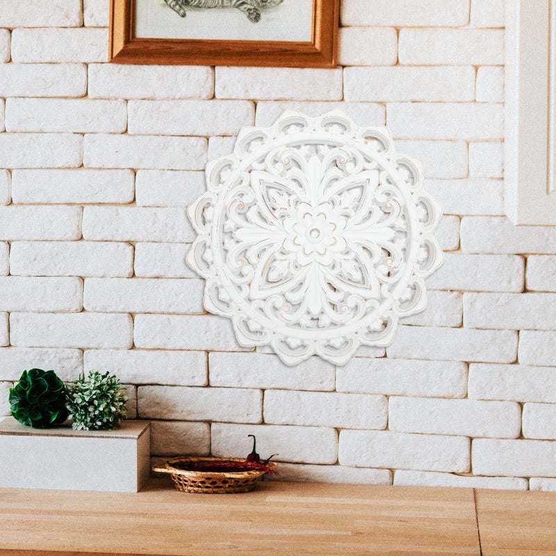Flower Wall Art Household Rustic Farmhouse Wall Art Wood Wall Art Panel - Image 2
