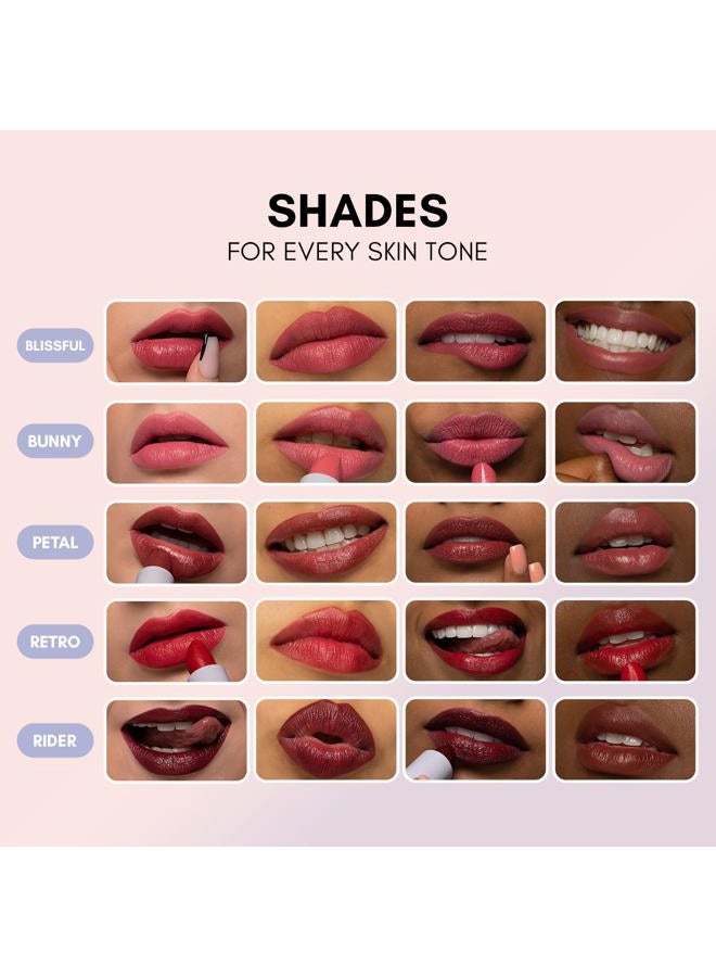 Clover Comfy Matte Lipstick | Non Drying Lipstick, Moisturizing And Lightweight, High Pigmented Lipstick | Cruelty-Free & Vegan Lip Makeup | Shade - Bunny - Image 3