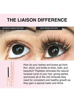 Liaison Eyelash Growth Serum (3ML) Premium Lash Serum for Eyelash Growth Thickness, Stronger, Healthier Lashes - Eye Lash Serum Growth - Vegan & Cruelty Free - Lash Growth Serum - 2 Month Supply - USA  - Image 4
