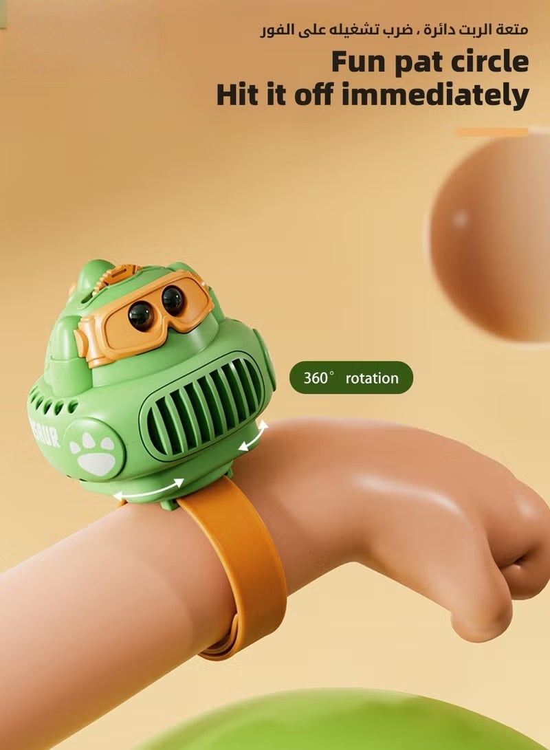 HOOKOR Toddler Fan, Mini Cartoon Watch Fan, Carry Wrist Fan, Portable Watch Fan, Handheld Wrist Strap for Kids Boys Girls, Projection, USB Rechargeable, Summer Air Cooling, Silent Third Gear Speed - Image 5
