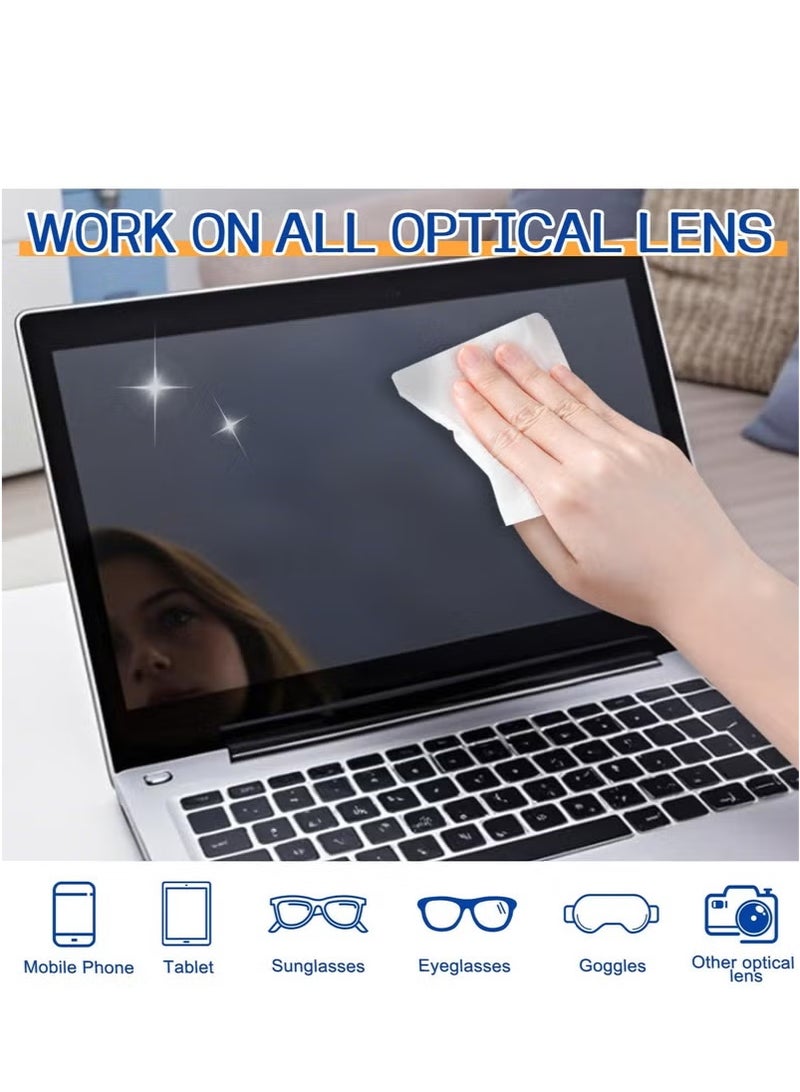 Screen & Electronic Cleaning Wipes,Pre-Moistened Individual Wrapped (12 x20cm) TV Screen Cleaner, Computer Monitor, Laptop, Lens Camera Sunglass Wipes, Streak-Free, 40 Pack  - Image 2