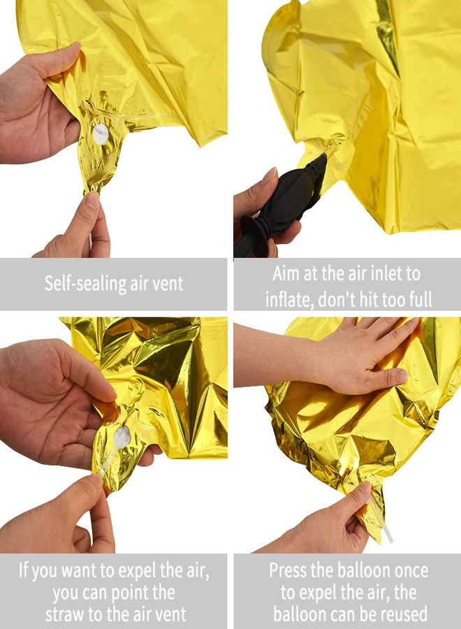 TONIFUL 40 Inch Large Gold Letter U Balloons, Foil Mylar Big Balloons for 2026 New Year Eve Graduation Wedding Baby Shower Birthday Party Anniversary Supplies Decorations - Image 3