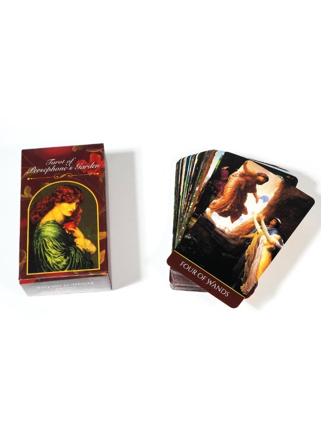 NIBEMINENT مجموعة بطاقات 78 - بطاقات تاروت حديقة برسيفوني - لعبة لوحية فنية جميلة - بطاقات تاروت - إله الآلهة (ملك العالم السفلي) - Image 2