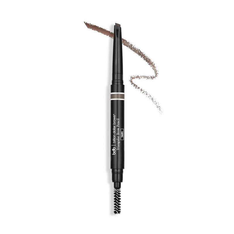Billion Dollar Brows Universal Eyebrow Pencil â€“ Dual-Ended with Triple Threat Triangular Tip & Spoolie, Waterproof, Natural Finish, Easy to Use, Vegan & Cruelty-Free for Perfectly Defined Brows - Image 1