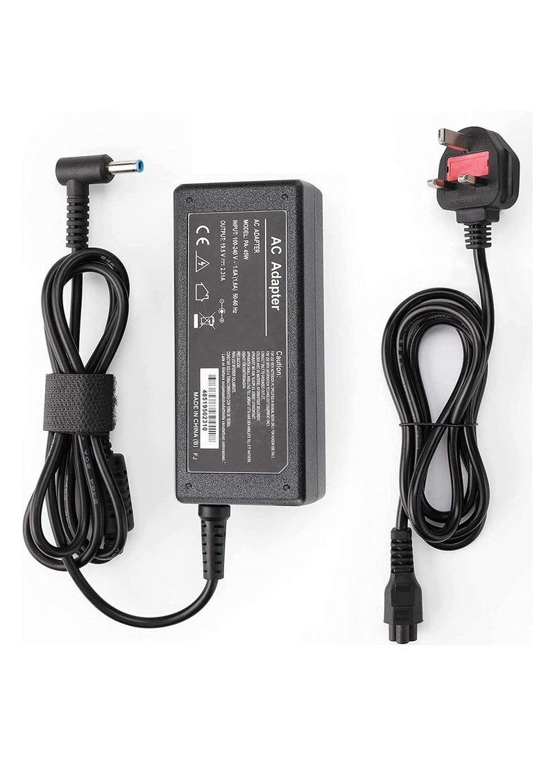 HP Laptop Power Adapter Charger 45W 19.5V 2.31A 4.5x3MM  Black - Image 1