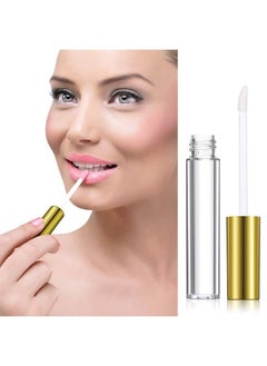 Patelai 40 Pieces Empty Lip Gloss Tubes Containers Clear Lip Balm Bottle with Rubber Stopper and 2 Pieces Funnels for Women Girls DIY Makeup Lip Samples (Gold,10 ml) (10 ml, Gold)  - Image 3