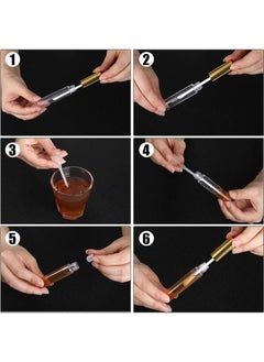 Patelai 40 Pieces Empty Lip Gloss Tubes Containers Clear Lip Balm Bottle with Rubber Stopper and 2 Pieces Funnels for Women Girls DIY Makeup Lip Samples (Gold,10 ml) (10 ml, Gold)  - Image 1