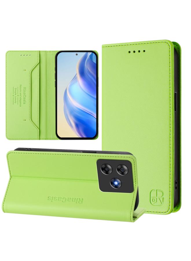 S-TOP Case For Blackview Wave 8C RC01 Dual-Folded Magnetic Suction RFID Leather Phone Case - Image 1