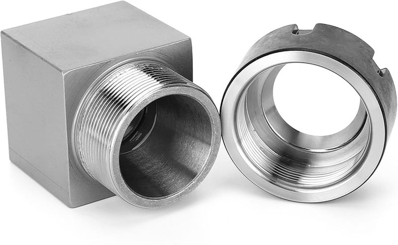 ER25 Collet Block, Hex or Square Collet Block, Hex or Square Collet Chucks Block Holder, Hard Steel, Through Hole, for CNC Lathe Engraving Machine Tools, Two Options (Square) - Image 5