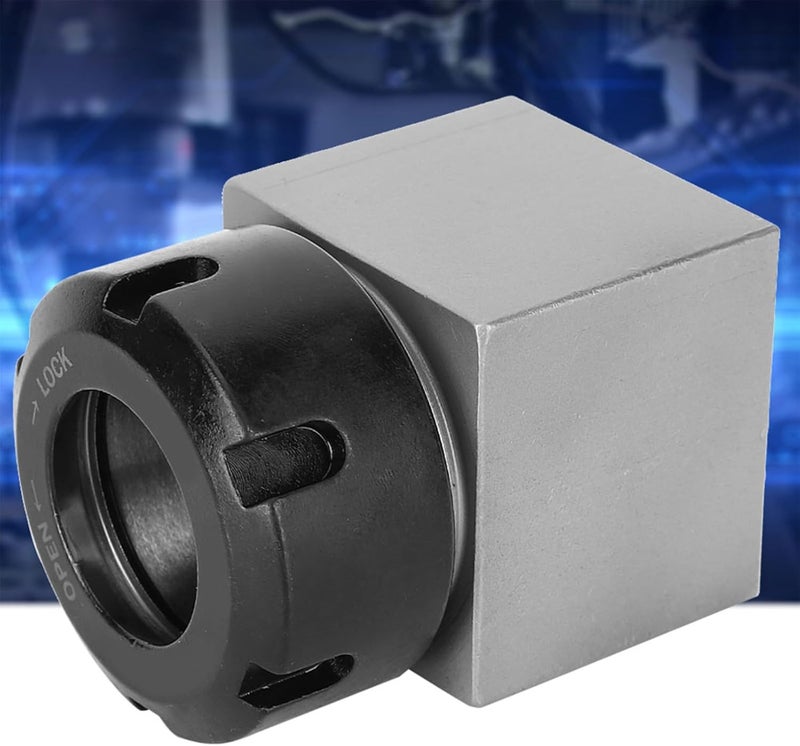 ER25 Collet Block, Hex or Square Collet Block, Hex or Square Collet Chucks Block Holder, Hard Steel, Through Hole, for CNC Lathe Engraving Machine Tools, Two Options (Square) - Image 3