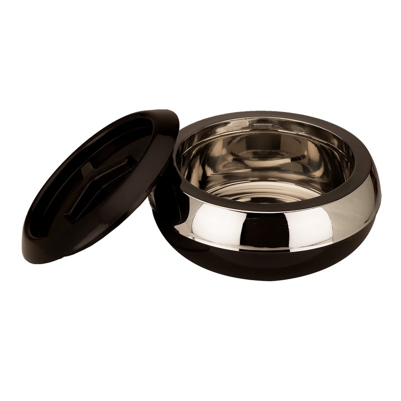 JAYPEE JAYPEE Palazio 800 Ultra Inner Stainless Steel Casserole Pu Insulated Lockable Lid Food Grade Rustproof Hotbox for Kitchen Hot Pot for Rice Stackable Ideal for Gifting Capacity 800 ml Black  - Image 4