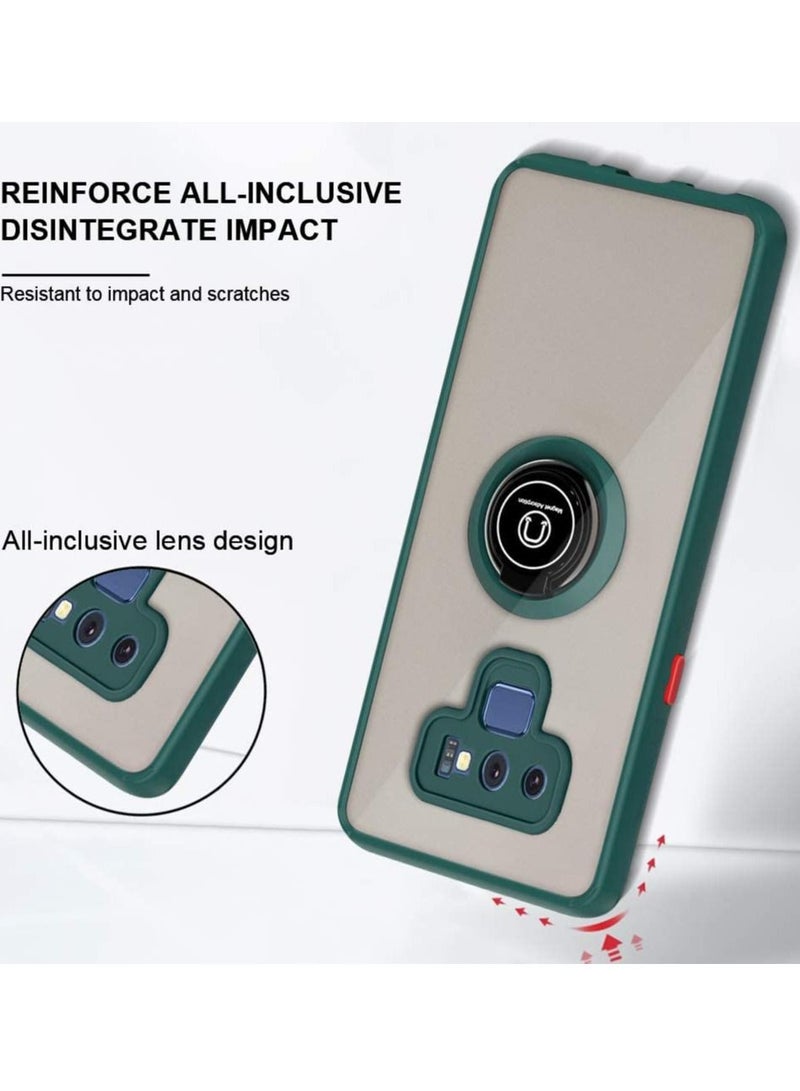 Samsung Galaxy Note 9 Case, Protective Back Cover Metal Ring Case for Samsung Galaxy Note 9 Green - Image 4