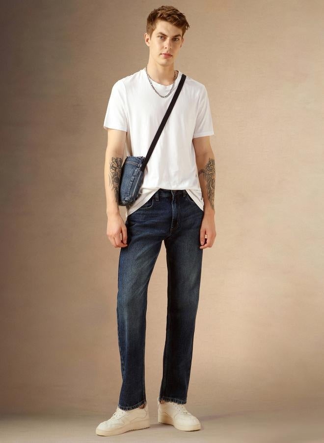 Dennis Lingo Men's Indigo Straight Fit Jeans - Timeless Wardrobe Staple  - Image 1