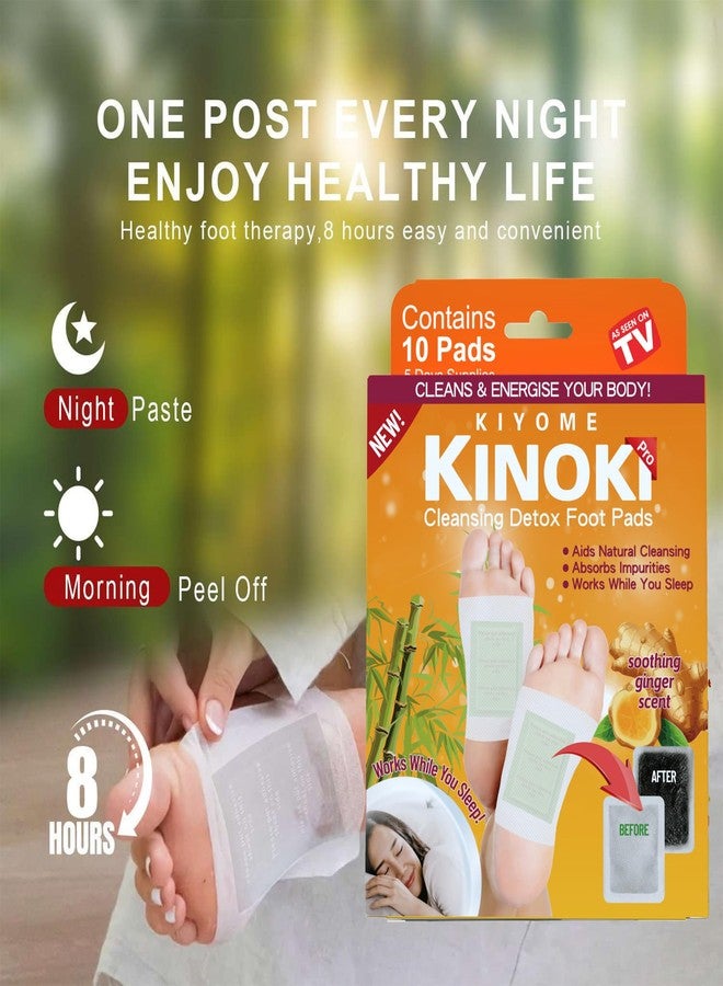 KLIFFOO Detox Foot Patches for Cleansing Toxin Remover for Men & Women,Deep Cleansing Detoxify Blood Circulation Foot Pad for Detox & Relaxation- Pain Relief, Stress Relief Sleep Patch (Ginger 10 Pads) - Image 3