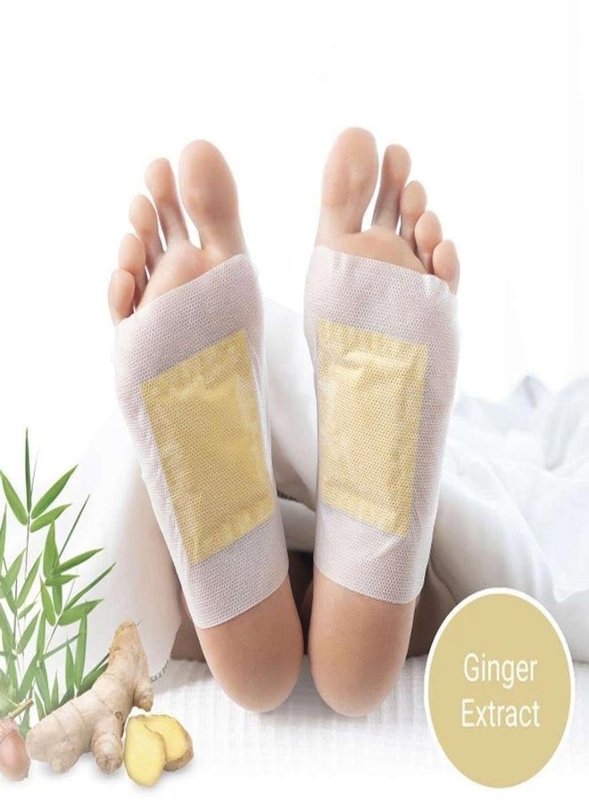 KLIFFOO Detox Foot Patches for Cleansing Toxin Remover for Men & Women,Deep Cleansing Detoxify Blood Circulation Foot Pad for Detox & Relaxation- Pain Relief, Stress Relief Sleep Patch (Ginger 10 Pads) - Image 4