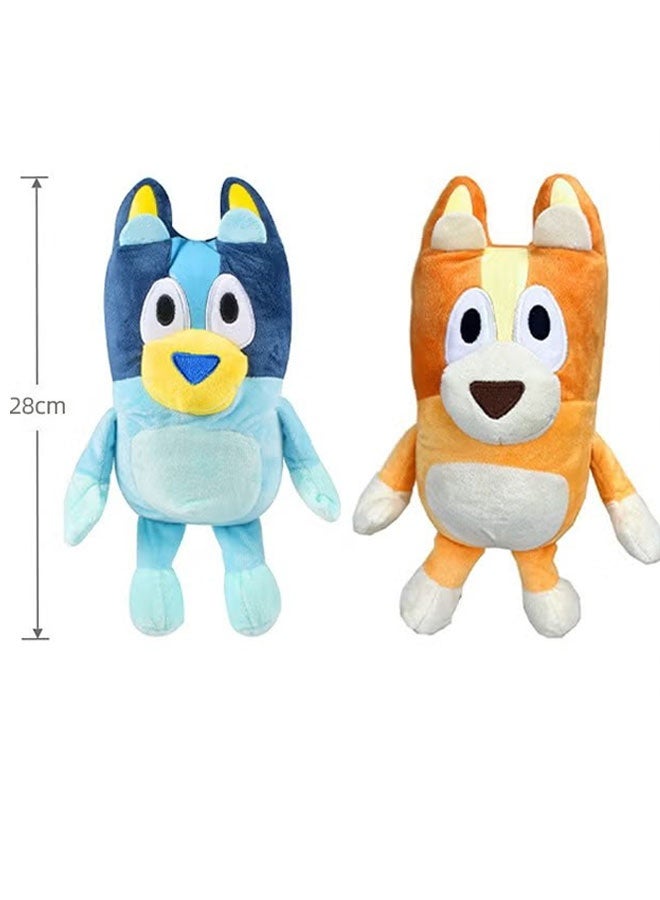 Sparklepals 2 Pcs Plush Set - Bluey & Bingo Plush Toys, Bluey Plush Bundle Pillow Buddy, 28 cm Soft Toys Animal Soft Stuffed Bluey Doll, Soft Hugging Gifts for Kids - Image 2