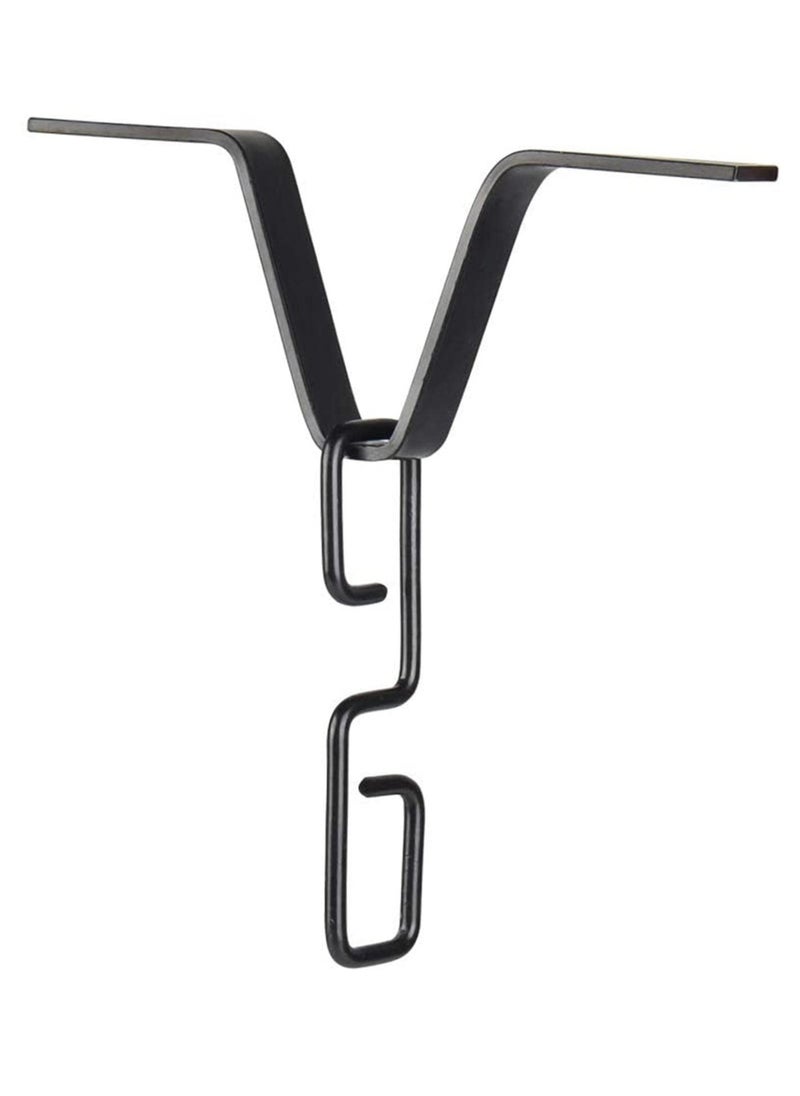 SYOSI - SYOSI, Rain Chains Adapter, Rustproof V-Shaped Rain Chain Gutter Adapter Hook Suitable for Downspout Outlet, Black Rain Chain Suitable for Any Standard-sized Gutter - Image 1