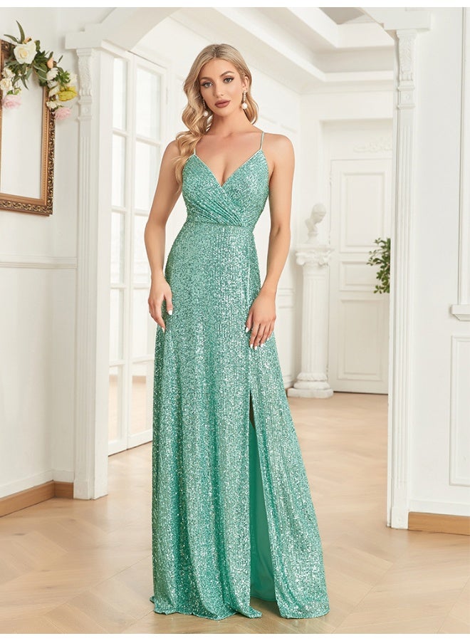 Madam Uniq Sequin A-Line Dress - Image 1